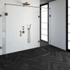 Saniclass Create douchecabine XL 90x200cm profielloos met antikalk en 8mm veiligheidsglas koper SW486559 Saniclass Create douchecabine XL 90x200cm profielloos met antikalk en 8mm veiligheidsglas koper SW486559