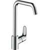 Hansgrohe Focus E2 Robinet de cuisine avec bec haut pivotant réglable à 110 degrés. 150 degrés et 360 degrés chrome 0605548