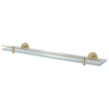 Haceka Kosmos Étagère - 60x12cm - verre - or brossé SW728309