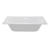 Zeza Oval Ligbad - 170x70cm - acryl - duo - glans wit SW1015082