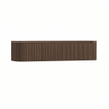 H&R Badmeubelen Juice Wastafelonderkast - 180x45x40cm - afgeronde hoeken - 2 lades - geïntegreerde greep - coffee SW1491239
