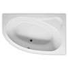 RIHO Aryl Baignoire rectangulaire 140x90cm Pose en angle Droite Blanc brillant 310517