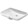 Duravit No.1 Halfinbouwwastafel - 55x45.5cm - zonder kraangat - met overloop - glans wit SW723716
