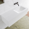 MONDIAZ LAGOM 110cm badmeubel solid surface talc 1 lade Wastafel cloud rechts zonder kraangat SW408979 MONDIAZ LAGOM 110cm badmeubel solid surface talc 1 lade Wastafel cloud rechts zonder kraangat SW408979