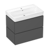 Hansgrohe Xilesa E meubelset 2la 780x470 met Xanuia wastafel 800 SlateMattGrey SW1567376