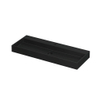 Ink United wastafel - 120x45x11cm - wasbak midden - 1 kraangat - mat zwart SW207356
