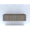 H&R badmeubelen Juice Wastafelonderkast - 160x45x40cm - afgeronde hoeken - 2 lades - geïntegreerde greep - charleston SW862820