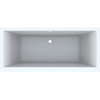 Geberit Renova Plan - kunststof duobad acryl rechthoekig - 180x80x42cm - glans wit SW420705