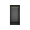 Hotbath &MORE Boîte encastrée ou niche encastrée - 30x15x10 - sans cadre + LED - Gunmetal brossé PVD SW1246526