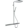 Axor 800 ShowerSolutions ensemble de douche pluie apparent – thermostatique – douche de tête Ø 35 cm – douchette bâton 2 jets – chrome SW157225