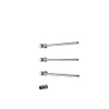Rosani THREE Elektrische Handdoekradiator - 52x54x13cm - 30watt - chroom TWEEDEKANS OUT14661