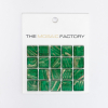 ÉCHANTILLON The Mosaic Factory Amsterdam Carrelage mosaïque - 2x2x0.4cm - pour mur et sol pour intérieur et extérieur carré - verre vert moyen SW861913