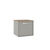 Crosswater Infinity Badkamermeubelset - wastafelblad windsor oak - onderkast 50x45x45cm - 1 lade - storm - storm grey (grijs) SW894368