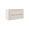 Saniclass Prime Balance Meuble sous lavabo - 100x55x44.9cm - 2 tiroirs - Poignée intégrée - MDF - mat cotton (beige) SW892625