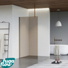 FugaFlow Eccelente Vetro Douche à l'italienne - 110x200cm - Fumé - Bras plafond - Cuivre brossé SW1124504