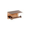Fortifura Calvi toiletrolhouder - met plateau - PVD - geborsteld koper SW1183051