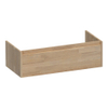 BRAUER Hope meuble sous lavabo - 99x30x45.5cm - 1 tiroir softclose sans poignée - 1 découpe pour le siphon - chêne massif - assemblage à dents de scie chêne gris SW445128 BRAUER Hope meuble sous lavabo - 99x30x45.5cm - 1 tiroir softclose sans poignée - 1 découpe pour le siphon - chêne massif - assemblage à dents de scie chêne gris SW445128