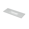 Ink Aspekt wastafel - 120x45x1.5cm - wasbak midden - zonder kraangat - glans wit SW692991