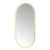 Hotbath &MORE Spiegel Oval - 60x120cm - direct en indirect LED - spiegelverwarming - dimbaar - met afstandsbediening - geborsteld RVS 316 SW1245619