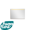 FugaFlow Eccelente Arredo 2.0 badkamerspiegel 100x70cm met bovenverlichting LED met sensor schakelaar - Black Friday - SW1123398