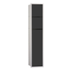 Emco Asis 150 module de toilette encastré alu/noir GA85837 Emco Asis 150 module de toilette encastré alu/noir GA85837