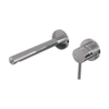 BRAUER Chrome Edition Wastafelmengkraan inbouw - rechte uitloop links - hendel lang smal - inclusief inbouwdeel - model A 1 - chroom SW398005
