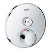 Grohe SmartControl Inbouwthermostaat - 2 knoppen - rond - chroom SW104933