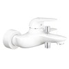 Grohe Eurostyle New Mitigeur bain mural avec inverseur et raccords avec levier fermé entraxe=15cm blanc SW60377 Grohe Eurostyle New Mitigeur bain mural avec inverseur et raccords avec levier fermé entraxe=15cm blanc SW60377