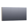 Saniclass Plain Spiegelkast 139x70x15cm Mat Taupe SW392985 Saniclass Plain Spiegelkast 139x70x15cm Mat Taupe SW392985