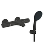 GROHE Precision Trend QuickFix Robinet de baignoire - thermostatique - avec ensemble de douchette à main - entraxe 15 cm - black mat (noir) SW1177077