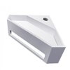 Wiesbaden Julia hoekfontein solid surface 35 x 35 x 16 cm mat wit SW641781 Wiesbaden Julia hoekfontein solid surface 35 x 35 x 16 cm mat wit SW641781