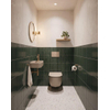QeramiQ Dely Ensemble WC - réservoir encastré Qeramiq Flush - abattant slim - plaque de commande taupe en plastique - boutons ronds - beige SW1578581