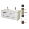 Sanicare Q1 badmeubelset 121x46x50cm 2 kraangaten 2 wasbakken 2 lades standaard greep MDF wit hoogglans SW279366 Sanicare Q1 badmeubelset 121x46x50cm 2 kraangaten 2 wasbakken 2 lades standaard greep MDF wit hoogglans SW279366