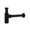 Adema Sparkle 2.0 design siphon à bec 1.1/4" pour lavabo noir mat SW760790
