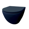 Best Design morrano-49-zonder-spoelrand wandcloset blinde bevestiging incl. zitting mat-donkerblauw donkerblauw mat SW976211