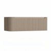 H&R Badmeubelen Juice Wastafelonderkast - 120x45x40cm - linkerhoek afgerond - 3D-front - 2 lades - geïntegreerde greep - olive SW1260079