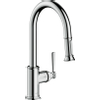 AXOR Montreux robinet de cuisine avec bec rond haut pivotant avec douchette extractible chrome SW95060