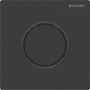 Geberit type 10 plaque de commande pour urinoir - pneumatique - bouton rond - noir mat/noir/easy-to-cl SW863196
