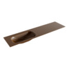 Mondiaz BIG small Rust solid surface inbouw wastafel 180cm links SW432757 Mondiaz BIG small Rust solid surface inbouw wastafel 180cm links SW432757