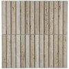 The Mosaic Factory Natural Stone Mosaïque en pierre - 30.1x30.8cm - carreau mural - carré - bombé - beige mat SW1576309