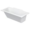 Duravit Durastyle Baignoire acrylique rectangulaire avec dossier gauche 160x70x46cm sans pieds ou tabliers blanc SW54478 Duravit Durastyle Baignoire acrylique rectangulaire avec dossier gauche 160x70x46cm sans pieds ou tabliers blanc SW54478