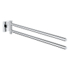 GROHE Start Cube Porte-serviettes - 43,8 cm - 2 bras - pivotant - chromé SW878338
