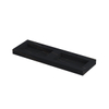 INK Pitch lavabo - 140x45x9cm - 2 vasques - 2 trous de robinet - bonde céramique Lauren noir mat SW693501