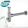 FugaFlow Eccelente Arredo Design bekersifon rond chroom 1¼" + muurbuis + rozet Chroom - Black Friday - SW1123948