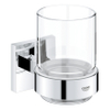 GROHE Start Cube Porte-gobelet - 9,5x10,6x7,2cm - avec verre - chromé SW878128