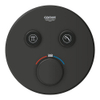 GROHE Grohtherm SmartControl afbouwdeel - rond - thermostatisch - 2 functies - mat zwart SW1475080