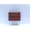 H&R Badmeubelen Infinity Wastafelonderkast - 80x44.8x55cm - 2 lades - greeploos - terra mat SW872615
