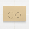 QeramiQ Push Plaque de commande - pour réservoir encastré Geberit UP320 - double chasse - boutons ronds - plastique beige SW1102365