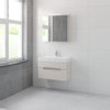 Bruynzeel Mino badmeubelset 56x80x38cm 1 kraangat 1 wasbak 2 lades met spiegelkast met softclose kasjmier grijs SW384648 Bruynzeel Mino badmeubelset 56x80x38cm 1 kraangat 1 wasbak 2 lades met spiegelkast met softclose kasjmier grijs SW384648