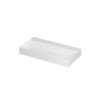 Ink United lavabo - 90x45x11cm - vasque centrée - sans trou de robinet - blanc brillant SW207326